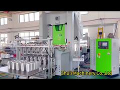 Macchina automatica per contenitori di fogli di alluminio a 5 cavità