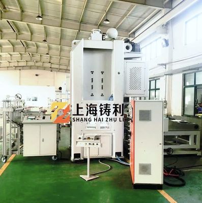 High speed Aluminum foil Food Container Manufacturing Machine Food Container Plate/BBQ Making Machine with Embossing